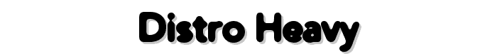 Distro Heavy font